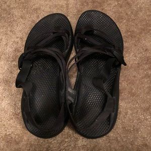 Black double strap Chacos